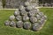 Cannon Balls at Pevensey Castle in East Sussex