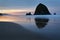 Cannon Beach, Haystack Rock Dawn, Oregon, USA