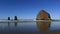 Cannon Beach with Haystack Rock and Needles along Oregon Coast 1080p