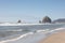 Cannon Beach Oregon with a view of the famous Haystack Rock