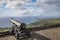 Cannon faces the Caribbean Sea at Brimstone Hill Fortress