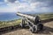 Cannon faces the Caribbean Sea at Brimstone Hill Fortress