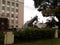 Cannon in front of navy building entrance Pio X Square Rio de Janeiro Downtown Brazil