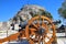 A cannon in front of the old Fortress in Corfu Town, Corfu, Greece