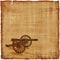 Cannon Parchment Background - Civil War Era
