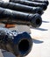 Cannons along Vittoriosa waterfront.