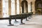 Cannons in courtyard at musee de l\'armee, Paris, France