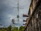 Cannons and a mast at an old fort