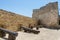 Cannons in Medieval castle in the Larnaca Fort in Cyprus