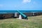 Cannons at Pointe du Diable, View Grand Port, Mauritius