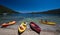 Canoe on the Beach Lake Tahoe, California