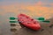 Canoe Boat lying on the beach