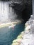 Canoe in Fingals Cave, Isle of Staffa