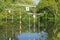 Canoe And Kayak Slalom Course Gates Reflections