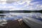 Canoe at a lake