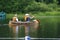 Canoe on the lake