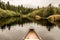 Canoe Nose Calm Peaceful Quite Lake Algonquin Park, Ontario Canada Tree Reflection Shoreline Pine Tree Forest Shore line