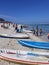 Canoe rental on Pandawa beach, Bali.