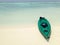 Canoe on the tropical beach Maldives