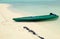 Canoe on the tropical beach Maldives