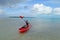 Canoeing in Aitutaki