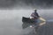 Canoeing on an Autumn Lake