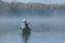 Canoeing on an Autumn Lake