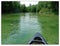 Canoeing down the Platte River in Benzie County, Michigan.