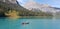 Canoeing on Emerald Lake British Columbia Canada