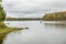 Canoeing on an Ontario Lake in Autumn