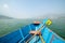 Canoeing on Phewa Lake, Nepal