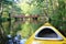 Canoeing in the Piasnica River, Baltic Sea, Poland