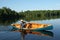 Canoeist - Northern Ontario. Canada