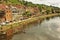 Canoeists on the Vezere river at Le Bugue, France