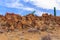 Canoes in the rocks in Terliqua, Texas.