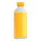 Canola plastic bottle oil icon, cartoon style