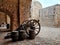 Canon on the castle of Dalt Vila. Ibiza Island