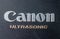 Canon logo on a lens cover