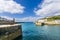 Canon in Porthlevan historic port entrance