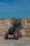 Canon in Sqala du Port Northern Scala , a defensive tower at