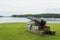 Canon Statue at the Baddeck Waterfront