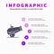 Canon, Weapon Infographics Presentation Template. 5 Steps Presentation