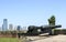 Canons at Fort Jay on Governors Island in New York Harbor