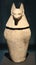 Canopic jar of mummy including a jackal head