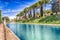 The Canopus, ancient pool in Villa Adriana, Tivoli, Italy