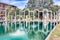 The Canopus, ancient pool in Villa Adriana, Tivoli, Italy