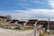 Canopy over the ruins of the ancient city, Cyprus, Kourion