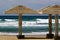 A canopy to protect from the scorching sun on the city beach.