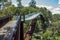 The canopy walkway of Lotterywest Federation Walkway Glass Arched at King`s Park and Botanical Garden in Perth, Australia.