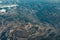 Cantabrian Mountains above from plane